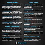 Menú para eventos
