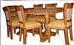 Comedor rectangular + 6 sillas enjuncadas