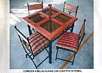 COMEDOR 4 SILLAS DE TERRAZA A PEDIDOS