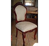 SILLA VICTORIANA TALLADO ROSAS