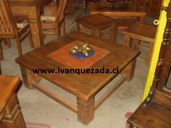 MESAS DE CENTROwww.ivanquezada.cl - MUEBLES DE MADERA. MUEBLES RUSTICOS