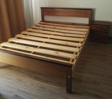 CAMA 2 PLAZAS MADERA MODELO LINEA PLANAwww.mueblespaulina.cl - CAMAS