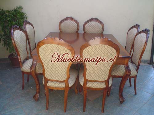 Comedor normando 8 sillas cuadradowww.mueblesmaipu.cl muebles ...